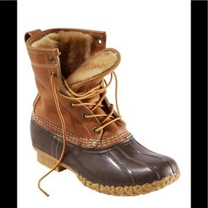 NWT L.L. Bean Women’s Bean Boots - Shearling-Lined